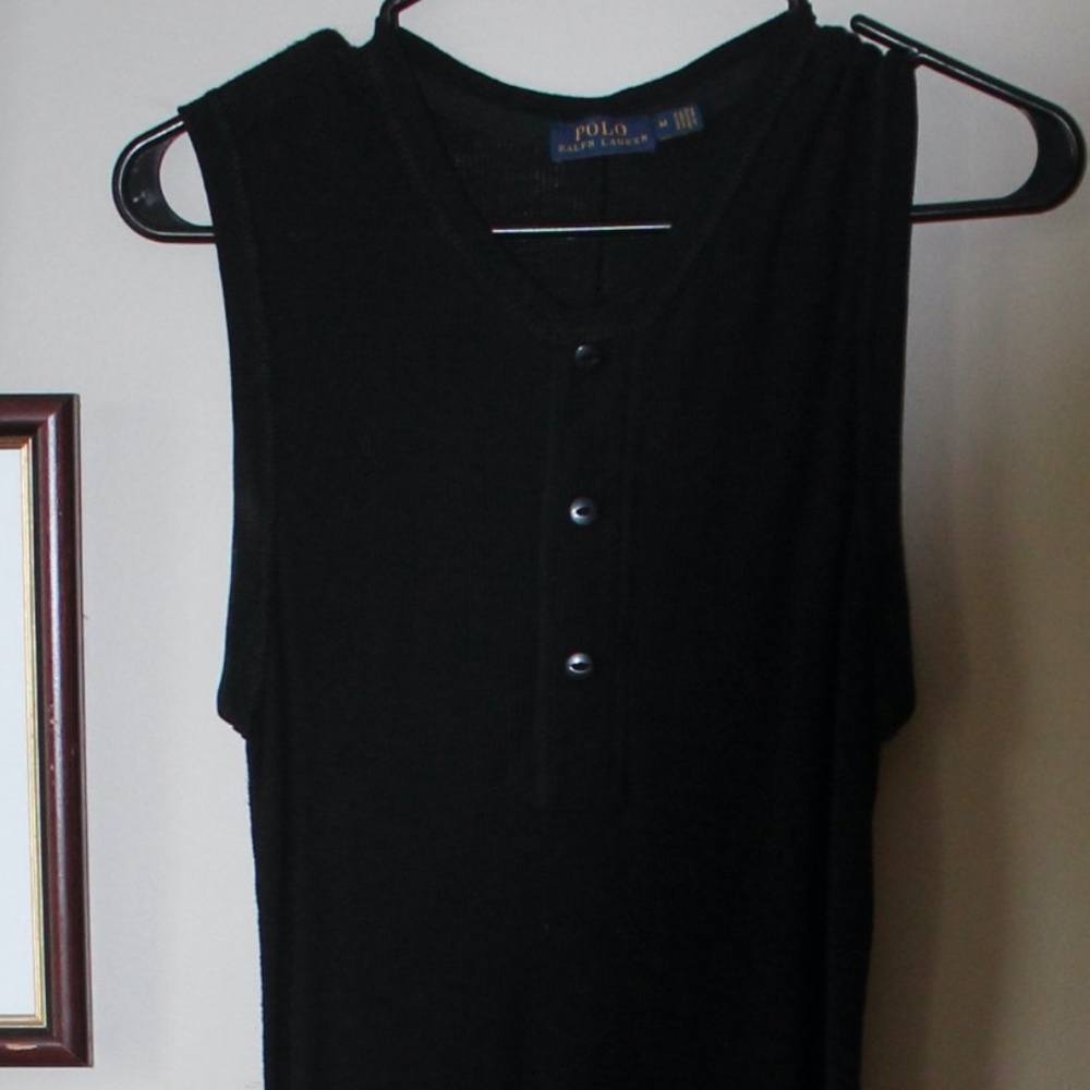 Polo Ralph Lauren long sleeveless cotton dress.